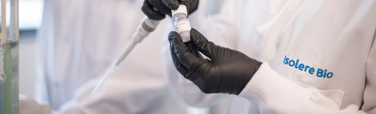 Closeup of Hands of Two Woman in Isolere Bio Lab